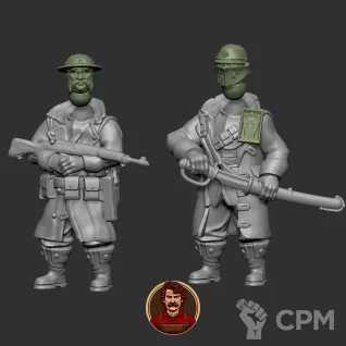 Описание картинки TRENCH CRUSADE - PRINCIPALITY OF NEW ANTIOCH - LIEUTENANT SET от Manufactorum76 по цене 3 000руб | Свободный Рынок Миниатюр - СРМ