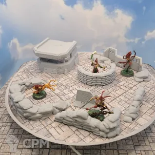 Описание картинки Террейн Warhammer "Укрепления №1" (0061) от Студия  по цене 1 100руб | Свободный Рынок Миниатюр - СРМ