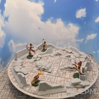 Описание картинки Террейн Warhammer "Укрепления №2" (0064) от Студия  по цене 1 050руб | Свободный Рынок Миниатюр - СРМ