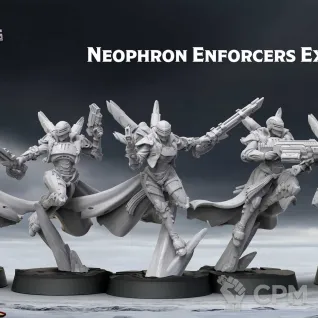 Описание картинки Neophron Enforcers от Manufactorum76 по цене 1 600руб | Свободный Рынок Миниатюр - СРМ