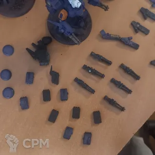 Описание картинки T'au Crisis Battlesuit Team (3x3) and Tau Commander (x2) (#SC-02) от Scope по цене 8 450руб | Свободный Рынок Миниатюр - СРМ