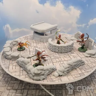 Описание картинки Террейн Warhammer "Укрепления №1" (0061) от Студия  по цене 1 100руб | Свободный Рынок Миниатюр - СРМ
