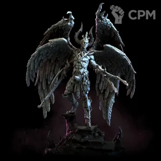 Описание картинки Bekhetur, the Demon Princeling от Naggaroth Night по цене 4 000руб | Свободный Рынок Миниатюр - СРМ