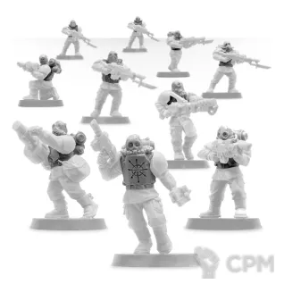 Описание картинки Renegade Militia Conversion Set от Soul Dark по цене 450руб | Свободный Рынок Миниатюр - СРМ