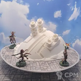 Описание картинки Террейн Warhammer "Останки титана" (0028) от Студия  по цене 2 100руб | Свободный Рынок Миниатюр - СРМ