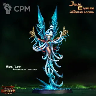 Описание картинки Xian Lee Mistress of Lightning от Manufactorum76 по цене 500руб | Свободный Рынок Миниатюр - СРМ
