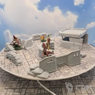 Описание картинки Террейн Warhammer "Укрепления №1" (0061) от Студия  по цене 1 100руб | Свободный Рынок Миниатюр - СРМ