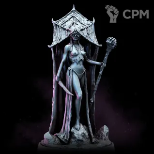Описание картинки Dark Elf High Priestess от Naggaroth Night по цене 600руб | Свободный Рынок Миниатюр - СРМ
