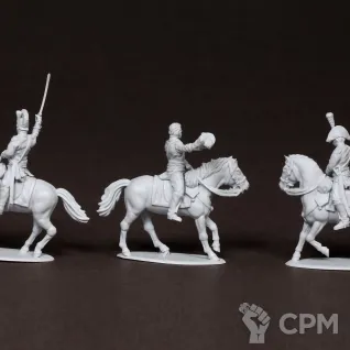 Описание картинки Конные офицеры вюртембержской пехоты. 1806-1812. от Дмитрий Баев по цене 1 400руб | Свободный Рынок Миниатюр - СРМ