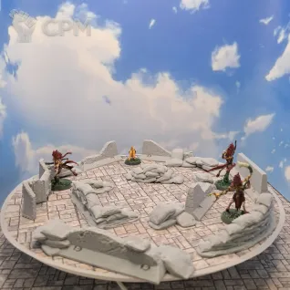 Описание картинки Террейн Warhammer "Укрепления №2" (0064) от Студия  по цене 1 050руб | Свободный Рынок Миниатюр - СРМ