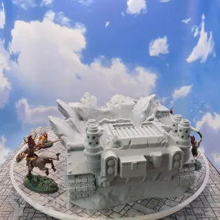 Описание картинки Террейн Warhammer "Танк с башней" (0021) от Студия  по цене 3 350руб | Свободный Рынок Миниатюр - СРМ