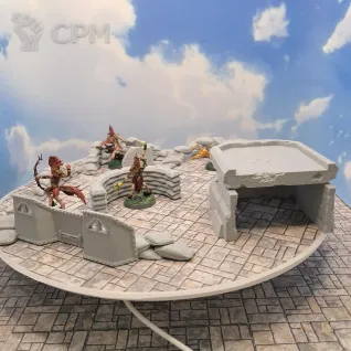 Описание картинки Террейн Warhammer "Укрепления №1" (0061) от Студия  по цене 1 100руб | Свободный Рынок Миниатюр - СРМ