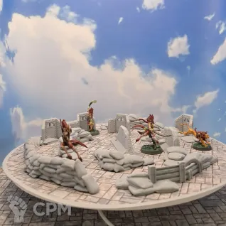 Описание картинки Террейн Warhammer "Укрепления №3" (0062) от Студия  по цене 950руб | Свободный Рынок Миниатюр - СРМ