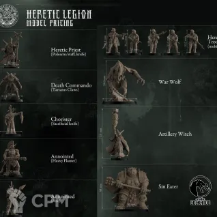 Описание картинки Heretic Legion от Studio Cockatoo по цене 4 565руб | Свободный Рынок Миниатюр - СРМ