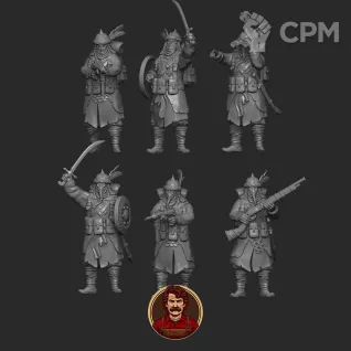 Описание картинки TRENCH CRUSADE - The Iron Sultanate - Azeb от Manufactorum76 по цене 1 800руб | Свободный Рынок Миниатюр - СРМ