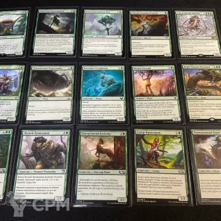 Описание картинки Колода MTG Зеленая (для начинающих) от Барахолка Баллиоза по цене 1 000руб | Свободный Рынок Миниатюр - СРМ