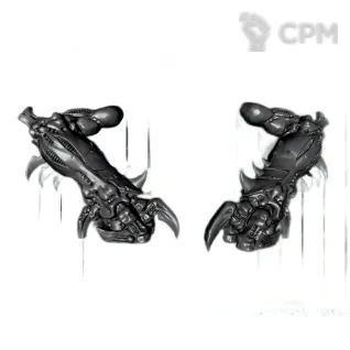 Описание картинки Tyranids - Exocrine Middle Arm L&amp;R от 3D Print Workshop по цене 162руб | Свободный Рынок Миниатюр - СРМ