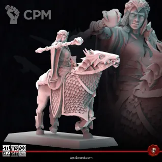 Описание картинки Elve Arch Mage on Horse от Barduck Miniatures по цене 349руб | Свободный Рынок Миниатюр - СРМ
