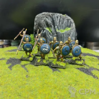 Описание картинки Греческие гоплиты (8) пластик Виктрикс, игровой покрас, на щитах фрихенд от V130177@mail.ru по цене 3 800руб | Свободный Рынок Миниатюр - СРМ