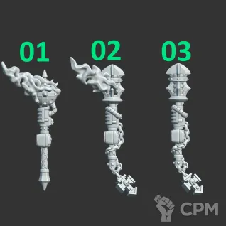 Описание картинки Black Templars Mauls от Kapers Point по цене 44руб | Свободный Рынок Миниатюр - СРМ