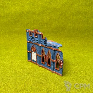 Описание картинки Террейн Battle Nun set Руина А большая 2 этажа от Миниатюры и фигурки по цене 650руб | Свободный Рынок Миниатюр - СРМ