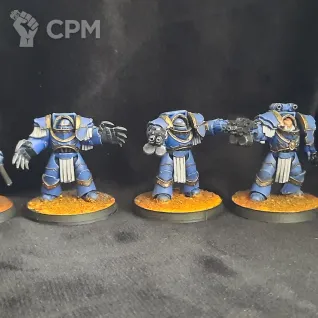 Описание картинки Space Marines Cataphractii Terminators 5шт. литье от Superguns по цене 2 300руб | Свободный Рынок Миниатюр - СРМ