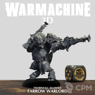Описание картинки Thornfall Alliance Farrow Warlord от 3D Print Workshop по цене 223руб | Свободный Рынок Миниатюр - СРМ