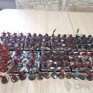 Описание картинки Армия Ланнистеров A Song of Ice and Fire (покрашена, полный набор) от Галл по цене 20 000руб | Свободный Рынок Миниатюр - СРМ