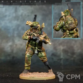 Описание картинки Task Force Commander от Wardog Workshop по цене 200руб | Свободный Рынок Миниатюр - СРМ