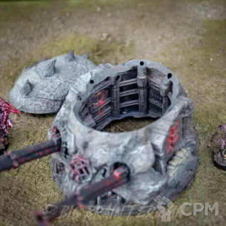 Описание картинки Черепо-бункер ✠ Силы Ада ✠ TRENCH CRUSADE от Big Brain Terrain по цене 1 850руб | Свободный Рынок Миниатюр - СРМ