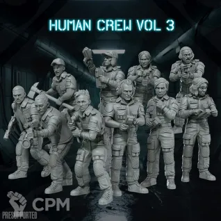 Описание картинки Human Crew vol 3 от PocketSized Prints по цене 1 450руб | Свободный Рынок Миниатюр - СРМ