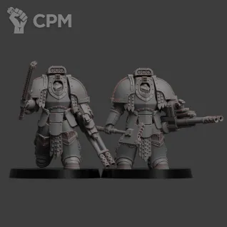 Описание картинки Saturnine Terminator squad от Хижина Мопса по цене 1 200руб | Свободный Рынок Миниатюр - СРМ