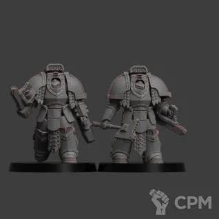 Описание картинки Saturnine Terminator squad от Хижина Мопса по цене 1 200руб | Свободный Рынок Миниатюр - СРМ