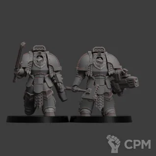 Описание картинки Saturnine Terminator squad от Хижина Мопса по цене 1 200руб | Свободный Рынок Миниатюр - СРМ