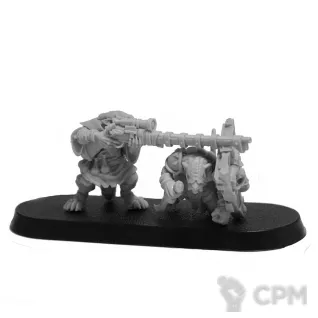 Описание картинки Ratman Jezail #1 от Punga Miniatures по цене 700руб | Свободный Рынок Миниатюр - СРМ