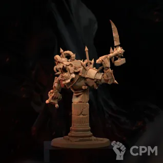 Описание картинки Queek Headtaker (Bust) от Naggaroth Night по цене 2 000руб | Свободный Рынок Миниатюр - СРМ