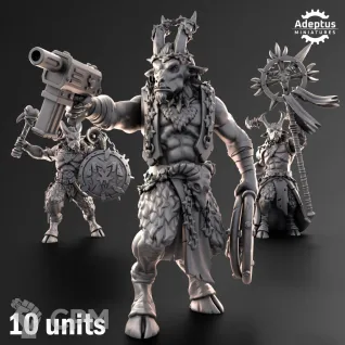 Описание картинки Kill Squad. Gorehorns от Manufactorum76 по цене 1 800руб | Свободный Рынок Миниатюр - СРМ