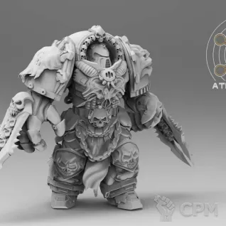 Описание картинки Space Wolves Capitan in Terminator Armor от MrMetalHorror по цене 400руб | Свободный Рынок Миниатюр - СРМ