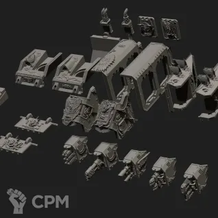 Описание картинки Blood Angels Land Raider Upgrade Pack от MrMetalHorror по цене 2 000руб | Свободный Рынок Миниатюр - СРМ