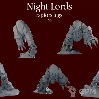 Описание картинки Night Lords raptors legs V2 от ForgeNight по цене 420руб | Свободный Рынок Миниатюр - СРМ