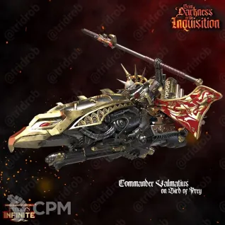 Описание картинки Black Templars Capitan on Bike от MrMetalHorror по цене 550руб | Свободный Рынок Миниатюр - СРМ