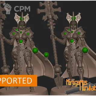 Описание картинки Молчаливая королева некроны Silent queen waifu anime figurine 32мм от ChurcHehe 3d print по цене 600руб | Свободный Рынок Миниатюр - СРМ