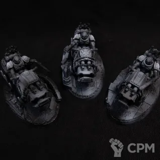 Описание картинки Outriders на грави мотоцыклах от Dark Craft Hobby по цене 1 750руб | Свободный Рынок Миниатюр - СРМ