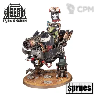 Описание картинки Big Mek Dakkarig (Armageddon) (1 литник) от WebWay по цене 1 870руб | Свободный Рынок Миниатюр - СРМ