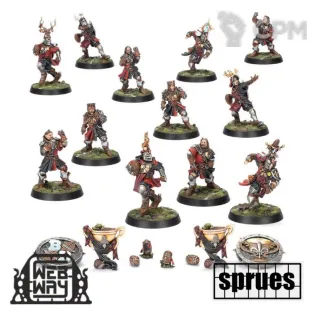 Описание картинки Blood Bowl Team - Bretonnian - The Brionne Barons (2 литника) от WebWay по цене 1 980руб | Свободный Рынок Миниатюр - СРМ