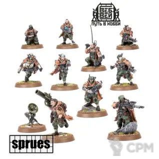 Описание картинки Cadian Spectre Squad (3 литника) от WebWay по цене 2 530руб | Свободный Рынок Миниатюр - СРМ