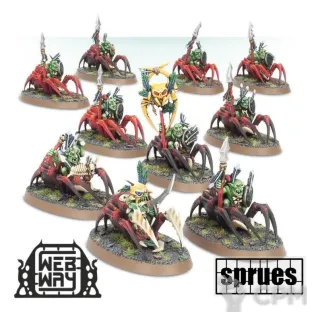 Описание картинки Grot Spider Riders (10шт+подставки) (3 литника) от WebWay по цене 2 530руб | Свободный Рынок Миниатюр - СРМ