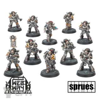Описание картинки MKII Tactical Squad (10шт) (3 литника) от WebWay по цене 2 365руб | Свободный Рынок Миниатюр - СРМ