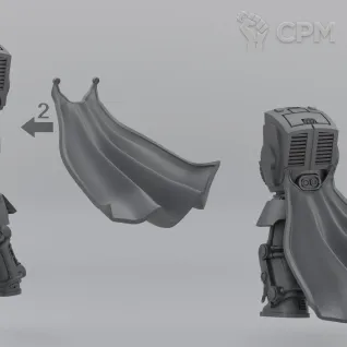 Описание картинки Капитан в доспехах терминатора Warhammer 40000 от 3D печать у Мишани по цене 350руб | Свободный Рынок Миниатюр - СРМ