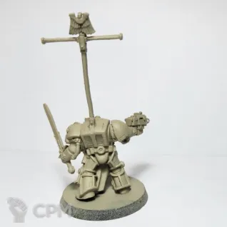 Описание картинки old Captain in terminator armour, оригинал металл (флагшток литьё) от Shamkin по цене 2 300руб | Свободный Рынок Миниатюр - СРМ